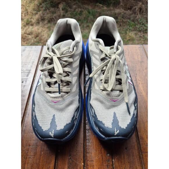 Hoka One One Torrent 4 Men’s Size 8 D ‘Farro/Ultramarine’ Trail Running Shoes - Picture 3 of 8